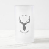 Big Elk, voeg tekst en massage toe Matglas Bierpul (Center)