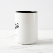 BIG- EN KLEINE sorority Hoofdstuk Name Custom Two- Tweekleurige Koffiemok (Center)