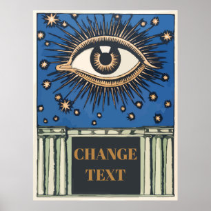 Big Eye, bewerk tekst Poster