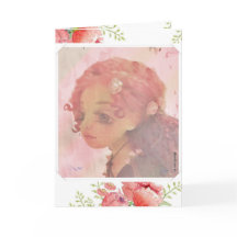 Big Eye Girl - Zielige Verjaardagskaart