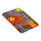 Big Eye Halloween Witch Magic Pumpkin Luna Moths Magneet (Rechterzijde)