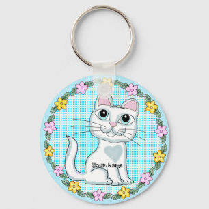 Big Eye Kitten Cat Sleutelhanger