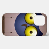 Big Eyed Blue Owl Case-Mate iPhone Case (Achterkant (horizontaal))