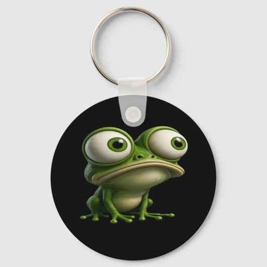 Big-Eyed Cartoon Frog Sleutelhanger (Achterkant)