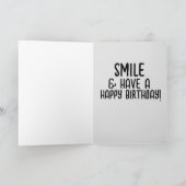 BIG EYED CUTE KITTEN CAT BIRTHDAY Kaart (Binnen)