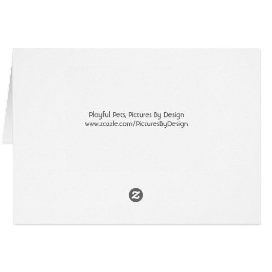 Big-Eyed Kitty, Cartes de note vierges (Dos Horizontal)