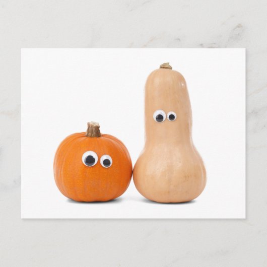 Big Eyed Pumpkin en Squash Briefkaart (Voorkant)