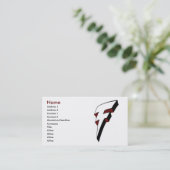 Big F Lightning Bolt Profile Card Sjabloon Visitekaartje (Staand voorkant)