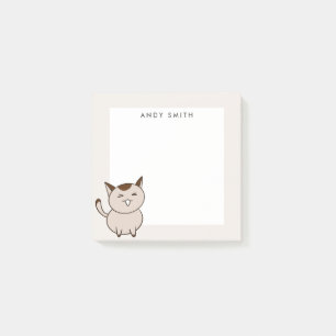 Big Fat Brown Cat gepersonaliseerd Post-it® Notes
