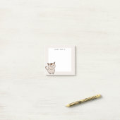 Big Fat Brown Cat gepersonaliseerd Post-it® Notes (Op bureau)