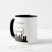 Big Feelings Chicago Skyline Mug (Devant gauche)
