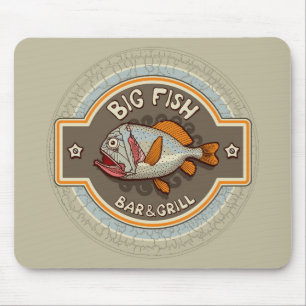 Big Fish Bar en grill Poster Muismat