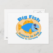 Big Fish Believe in God Briefkaart (Voorkant / Achterkant)