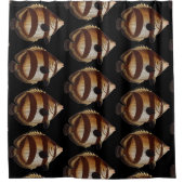 Big Fish Black Shower Curtain Douchegordijn (Voorkant)