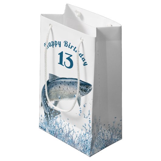 Big Fish In Water 13e Anniversaire Petit Sac Cadea (Devant Angle)