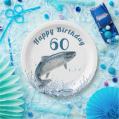 Big Fish in Water 60th Birthday Party Paper Bord (Feest)