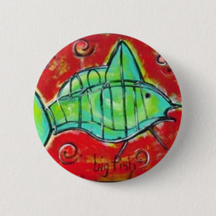 Big Fish-toets Ronde Button 5,7 Cm