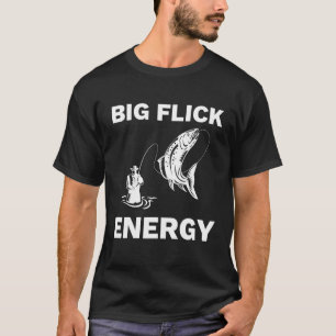 Big Flick Energie Vliegviskleding Mannen Vrouwen T-shirt