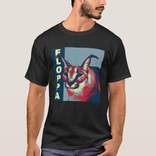 Big Floppa Caracel Meme T-shirt (Voorkant)