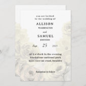 Big Flower faire-part de mariage 2025 (Devant / Derrière)