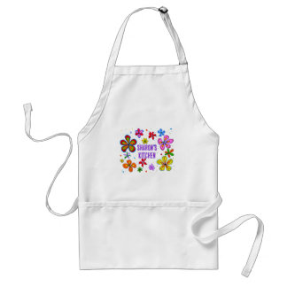 Big Flowers Art Design Standaard Schort
