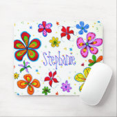Big Flowers Artistic Mousepad Muismat (Met muis)