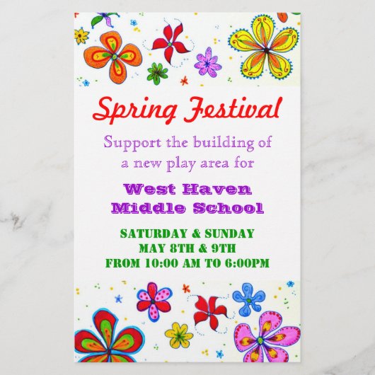 Big Flowers Custom Flyer (Voorkant)