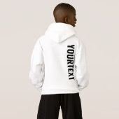 Big Font Texte Modèle Enfants Garçons Les deux côt (Dos entier)