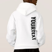 Big Font Texte Modèle Enfants Garçons Les deux côt (Dos)