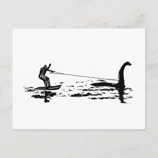 Big Foot en Nessie Briefkaart (Voorkant)