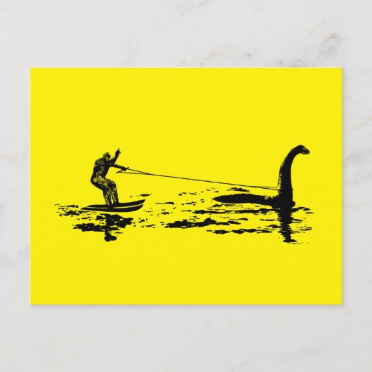 Big Foot en Nessie Briefkaart (Voorkant)