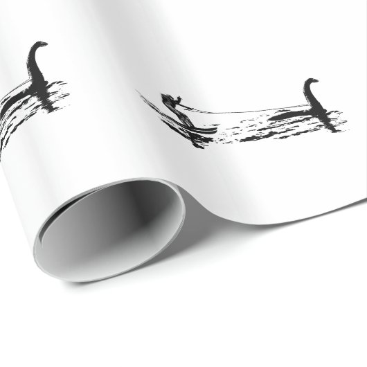 Big Foot en Nessie Cadeaupapier (Rol Hoek)