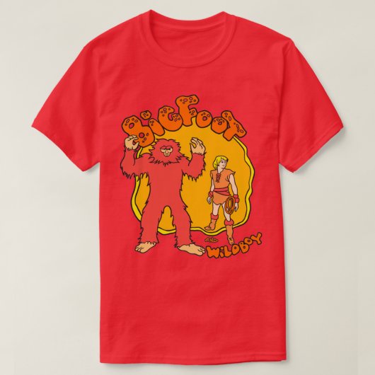 Big Foot en Wild Boy T-shirt (Design voorkant)