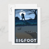 Big Foot loopt door Golf Course Briefkaart (Voorkant / Achterkant)