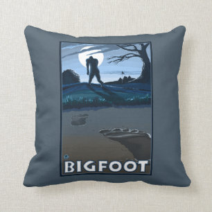 Big Foot loopt door Golf Course Kussen