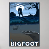 Big Foot loopt door Golf Course Poster (Voorkant)