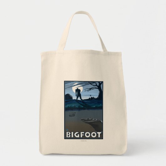 Big Foot loopt door Golf Course Tote Bag (Voorkant)