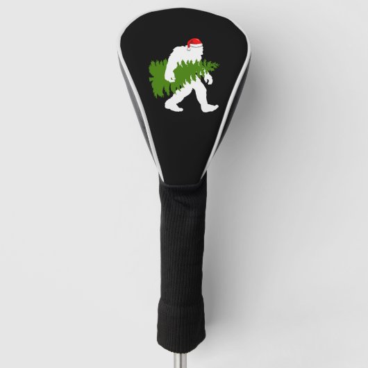 Big Foot Santa Claus Fun kerstcadeaus Golfheadcover (Voorkant)