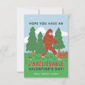 Big Foot Sasquatch Classroom Valentijnse Exchange Kaart (Voorkant)