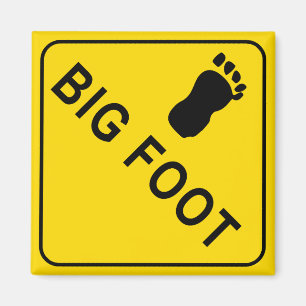 Big Foot Square Magnet Magneet