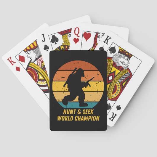 Big Foot wil zich nu niet meer verstoppen en zoeke Pokerkaarten (Achterkant)