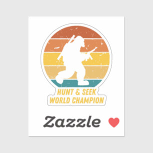 Big Foot wil zich nu niet meer verstoppen en zoeke Sticker