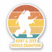 Big Foot wil zich nu niet meer verstoppen en zoeke Sticker (Voorkant)