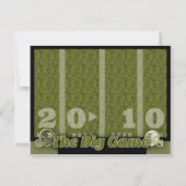 Big Football Game Kaart (Achterkant)