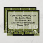 Big Football Game Kaart (Voorkant / Achterkant)