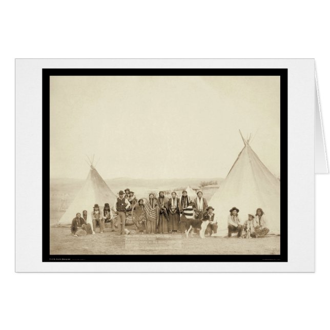 Big Foot's Indische Tipi Camp SD 1890 (Voorkant Horizontaal)