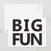 Big Fun Briefkaart (Voorkant / Achterkant)