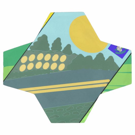 Big Funny Eggs Crossing the Road (Plat)