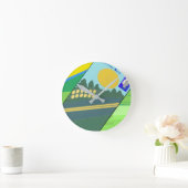 Big Funny Eggs Crossing the Road Ronde Klok (Huis)