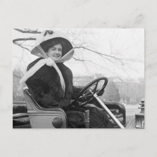 Big Fur Coat, begin jaren 1900 Briefkaart